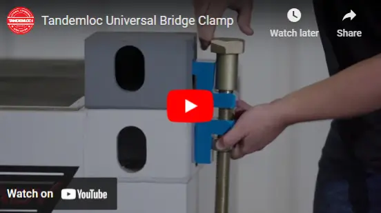 Screenshot of Tandemloc Universal Bridge Clamp YouTube video